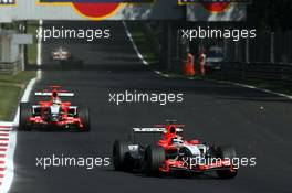 10.09.2006 Monza, Italy,  Christijan Albers (NED), Spyker MF1 Racing, Tiago Monteiro (POR), Spyker MF1 Racing - Formula 1 World Championship, Rd 15, Italian Grand Prix, Sunday Race