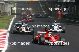 10.09.2006 Monza, Italy,  Felipe Massa (BRA), Scuderia Ferrari, 248 F1 and Jenson Button (GBR), Honda Racing F1 Team, RA106 - Formula 1World Championship, Rd 15, Italian Grand Prix, Sunday Race