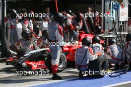 10.09.2006 Monza, Italy,  Tiago Monteiro (POR), Spyker MF1 Racing, Toyota M16 - Formula 1 World Championship, Rd 15, Italian Grand Prix, Sunday Race