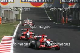 10.09.2006 Monza, Italy,  Tiago Monteiro (POR), Spyker MF1 Racing, Christijan Albers (NED), Spyker MF1 Racing - Formula 1 World Championship, Rd 15, Italian Grand Prix, Sunday Race