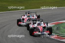 10.09.2006 Monza, Italy,  Takuma Sato (JPN), Super Aguri F1, SA06 and Sakon Yamamoto (JPN), Super Aguri F1 Team, SA06 - Formula 1 World Championship, Rd 15, Italian Grand Prix, Sunday Race