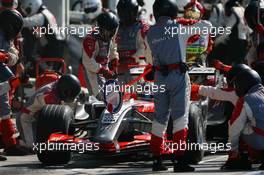 10.09.2006 Monza, Italy,  Tiago Monteiro (POR), Spyker MF1 Racing, Toyota M16 - Formula 1 World Championship, Rd 15, Italian Grand Prix, Sunday Race