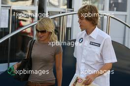 09.09.2006 Monza, Italy,  Sebastian Vettel (GER), Test Driver, BMW Sauber F1 Team and his girlfriend Hanna Sprater  - Formula 1 World Championship, Rd 15, Italian Grand Prix, Saturday