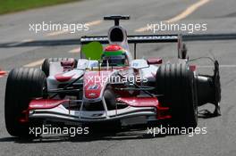 09.09.2006 Monza, Italy,  Sakon Yamamoto (JPN), Super Aguri F1 Team, SA06, tyre failure - Formula 1 World Championship, Rd 15, Italian Grand Prix, Saturday Qualifying
