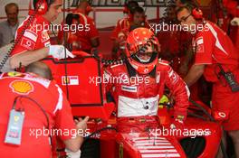 09.09.2006 Monza, Italy,  Michael Schumacher (GER), Scuderia Ferrari - Formula 1 World Championship, Rd 15, Italian Grand Prix, Saturday Practice