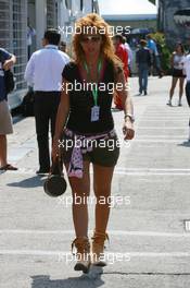 09.09.2006 Monza, Italy,  A girl in the paddock - Formula 1 World Championship, Rd 15, Italian Grand Prix, Saturday