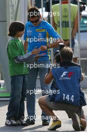 09.09.2006 Monza, Italy,  Giancarlo Fisichella (ITA), Renault F1 Team - Formula 1 World Championship, Rd 15, Italian Grand Prix, Saturday