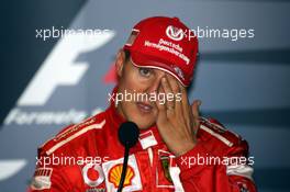 10.09.2006 Monza, Italy,  FIA Press Conference, Michael Schumacher (GER), Scuderia Ferrari - Formula 1 World Championship, Rd 15, Italian Grand Prix, Sunday