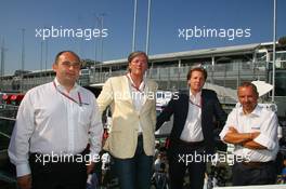 10.09.2006 Monza, Italy,  (L-R), Colin Kolles (GER), Spyker MF1 Racing , Team Principal, Victor R. Muller (NED), Chief Executive Officer of Spyker Cars N.V. and Spyker MF1 Racing, Michiel Mol (NED), future Director of Formula One Racing of Spyker and Spyker MF1 Racing and Mike Gascoyne (GBR), Spyker MF1 Racing, Chief Technology Officer (From 01/11/06) - Formula 1 World Championship, Rd 15, Italian Grand Prix, Sunday