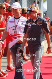 10.09.2006 Monza, Italy,  Ralf Schumacher (GER), Toyota Racing and Christijan Albers (NED), Spyker MF1 Racing - Formula 1 World Championship, Rd 15, Italian Grand Prix, Sunday