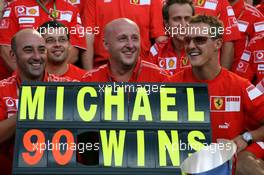 10.09.2006 Monza, Italy,  90 WIN for Michael Schumacher (GER), Scuderia Ferrari and 190 Win for Ferrari  - Formula 1 World Championship, Rd 15, Italian Grand Prix, Sunday