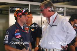 10.09.2006 Monza, Italy,  Christijan Albers (NED), Spyker MF1 Racing and Victor R. Muller (NED), Chief Executive Officer of Spyker Cars N.V. and Spyker MF1 Racing - Formula 1 World Championship, Rd 15, Italian Grand Prix, Sunday