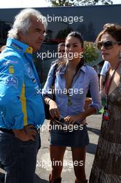 10.09.2006 Monza, Italy,  Flavio Briatore (ITA), Renault F1 Team, Team Chief, Managing Director and Elisabetta Gregoracci, Slavica Ecclestone (SLO), Wife to Bernie Ecclestone  - Formula 1 World Championship, Rd 15, Italian Grand Prix, Sunday