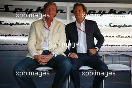 10.09.2006 Monza, Italy,  Victor R. Muller (NED), Chief Executive Officer of Spyker Cars N.V. and Spyker MF1 Racing and Michiel Mol (NED), future Director of Formula One Racing of Spyker and Spyker MF1 Racing - Formula 1 World Championship, Rd 15, Italian Grand Prix, Sunday