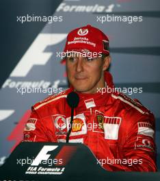 10.09.2006 Monza, Italy,  FIA Press Conference - Michael Schumacher (GER), Scuderia Ferrari  - Formula 1 World Championship, Rd 15, Italian Grand Prix, Sunday