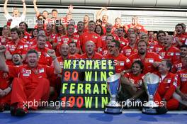 10.09.2006 Monza, Italy,  90 WIN for Michael Schumacher (GER), Scuderia Ferrari and 190 Win for Ferrari  - Formula 1 World Championship, Rd 15, Italian Grand Prix, Sunday