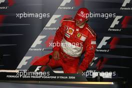 10.09.2006 Monza, Italy,  FIA Press Conference - Michael Schumacher (GER), Scuderia Ferrari  - Formula 1 World Championship, Rd 15, Italian Grand Prix, Sunday