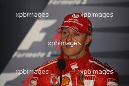 10.09.2006 Monza, Italy,  FIA Press Conference - Michael Schumacher (GER), Scuderia Ferrari  - Formula 1 World Championship, Rd 15, Italian Grand Prix, Sunday