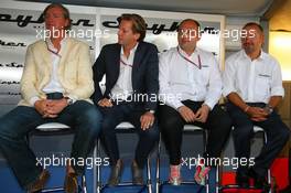 10.09.2006 Monza, Italy,  (L-R) Victor R. Muller (NED), Chief Executive Officer of Spyker Cars N.V. and Spyker MF1 Racing, Michiel Mol (NED), future Director of Formula One Racing of Spyker and Spyker MF1 Racing, Colin Kolles (GER), Spyker MF1 Racing , Team Principal and Mike Gascoyne (GBR), Spyker MF1 Racing, Chief Technology Officer (From 01/11/06) - Formula 1 World Championship, Rd 15, Italian Grand Prix, Sunday