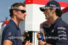 10.09.2006 Monza, Italy,  David Coulthard (GBR), Red Bull Racing and Mark Webber (AUS), Williams F1 Team - Formula 1 World Championship, Rd 15, Italian Grand Prix, Sunday