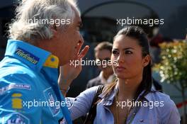 10.09.2006 Monza, Italy,  Flavio Briatore (ITA), Renault F1 Team, Team Chief, Managing Director and Elisabetta Gregoracci - Formula 1 World Championship, Rd 15, Italian Grand Prix, Sunday