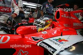 10.09.2006 Monza, Italy,  Tiago Monteiro (POR), Spyker MF1 Racing, Toyota M16 - Formula 1 World Championship, Rd 15, Italian Grand Prix, Sunday