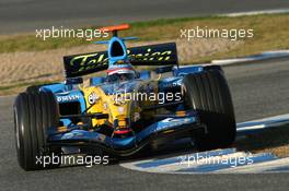 13.01.2006 Jerez, Spain,  Fernando Alonso (ESP), Renault F1 Team, testing the new R26 - Formula One Testing