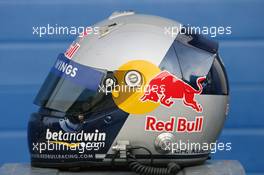 13.01.2006 Jerez, Spain,  Helmet of Christian Klien (AUT), Red Bull Racing - Formula One Testing