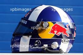 13.01.2006 Jerez, Spain,  Helmet of David Coulthard (GBR), Red Bull Racing - Formula One Testing
