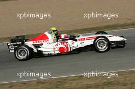 12.01.2006 Jerez, Spain,  Rubens Barrichello (BRA), Honda Racing F1 Team,  first rollout for his new team - Formula One Testing