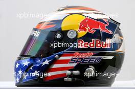 12.01.2006 Jerez, Spain,  Scott Speed (USA), Scuderia Toro Rosso helmet - Formula One Testing