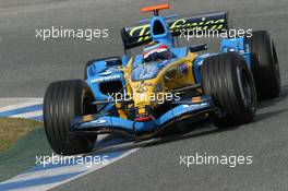 12.01.2006 Jerez, Spain,  Fernando Alonso (ESP), Renault F1 Team, in the new R26 - Formula One Testing