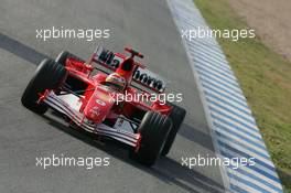10.01.2006 Jerez, Spain,  Luca Badoer (ITA), Test Driver, Scuderia Ferrari, F2005 - Formula One Testing
