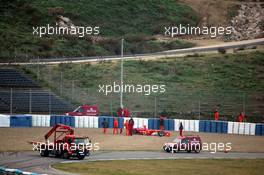 10.01.2006 Jerez, Spain,  Michael Schumacher (GER), Scuderia Ferrari spins into the gravel - Formula One Testing