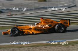 11.01.2006 Jerez, Spain,  Pedro de la Rosa (ESP), Test Driver, McLaren Mercedes, in an interim Orange McLaren Mercedes - Formula One Testing