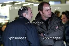10.02.2006 Jerez, Spain,  Gerhard Berger (AUT) Co-owner Scuderia Toro Rosso visits the track, and talks with Franz Tost (AUT), Scuderia Toro Rosso, Team Chief
