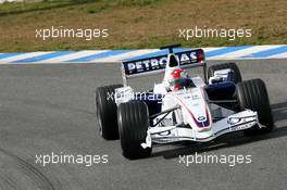 10.02.2006 Jerez, Spain,  Robert Kubica (POL), Test Driver, BMW Sauber F1 Team