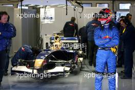 09.02.2006 Jerez, Spain,  Vitantonio Liuzzi (ITA), Scuderia Toro Rosso, and the new STR1