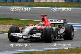 09.02.2006 Jerez, Spain,  Tiago Monteiro (PRT), In the new Midland MF1, Toyota, M16