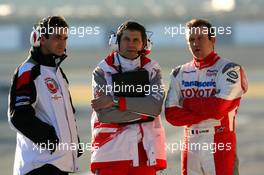 07.02.2006 Jerez, Spain,  Jacky Eaklehardt (BEL), Honda Racing F1 Team, Olivier Panis (FRA), Test Driver, Toyota Racing