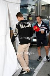 12.10.2006 Jerez, Spain,  Michael Schumacher (GER), Scuderia Ferrari arrives at F1 Testing