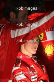 12.10.2006 Jerez, Spain,  Michael Schumacher (GER), Scuderia Ferrari, Luca Badoer (ITA), Test Driver, Scuderia Ferrari, F1 Testing