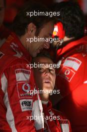 12.10.2006 Jerez, Spain,  Michael Schumacher (GER), Scuderia Ferrari, Luca Badoer (ITA), Test Driver, Scuderia Ferrari, F1 Testing