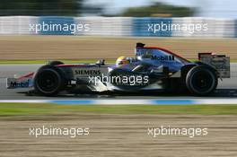 08.12.2006 Jerez, Spain,  Lewis Hamilton (GBR), McLaren Mercedes, MP4-21 - F1 Testing