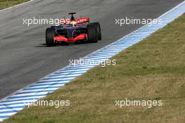 08.12.2006 Jerez, Spain,  Lewis Hamilton (GBR), McLaren Mercedes, MP4-21 - F1 Testing