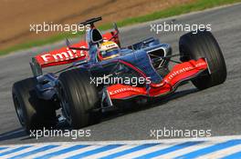 07.12.2006 Jerez, Spain,  Lewis Hamilton (GBR), McLaren Mercedes, MP4-21 - F1 Testing