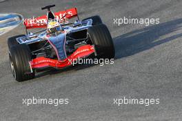 07.12.2006 Jerez, Spain,  Lewis Hamilton (GBR), McLaren Mercedes, MP4-21 - F1 Testing