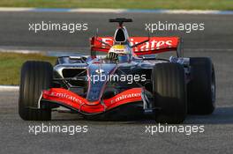 07.12.2006 Jerez, Spain,  Lewis Hamilton (GBR), McLaren Mercedes, MP4-21 - F1 Testing