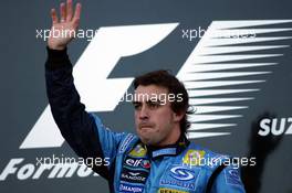 08.10.2006 Suzuka, Japan,  Fernando Alonso (ESP), Renault F1 Team - Formula 1 World Championship, Rd 17, Japanese Grand Prix, Sunday Podium