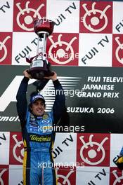 08.10.2006 Suzuka, Japan,  1st place Fernando Alonso (ESP), Renault F1 Team - Formula 1 World Championship, Rd 17, Japanese Grand Prix, Sunday Podium